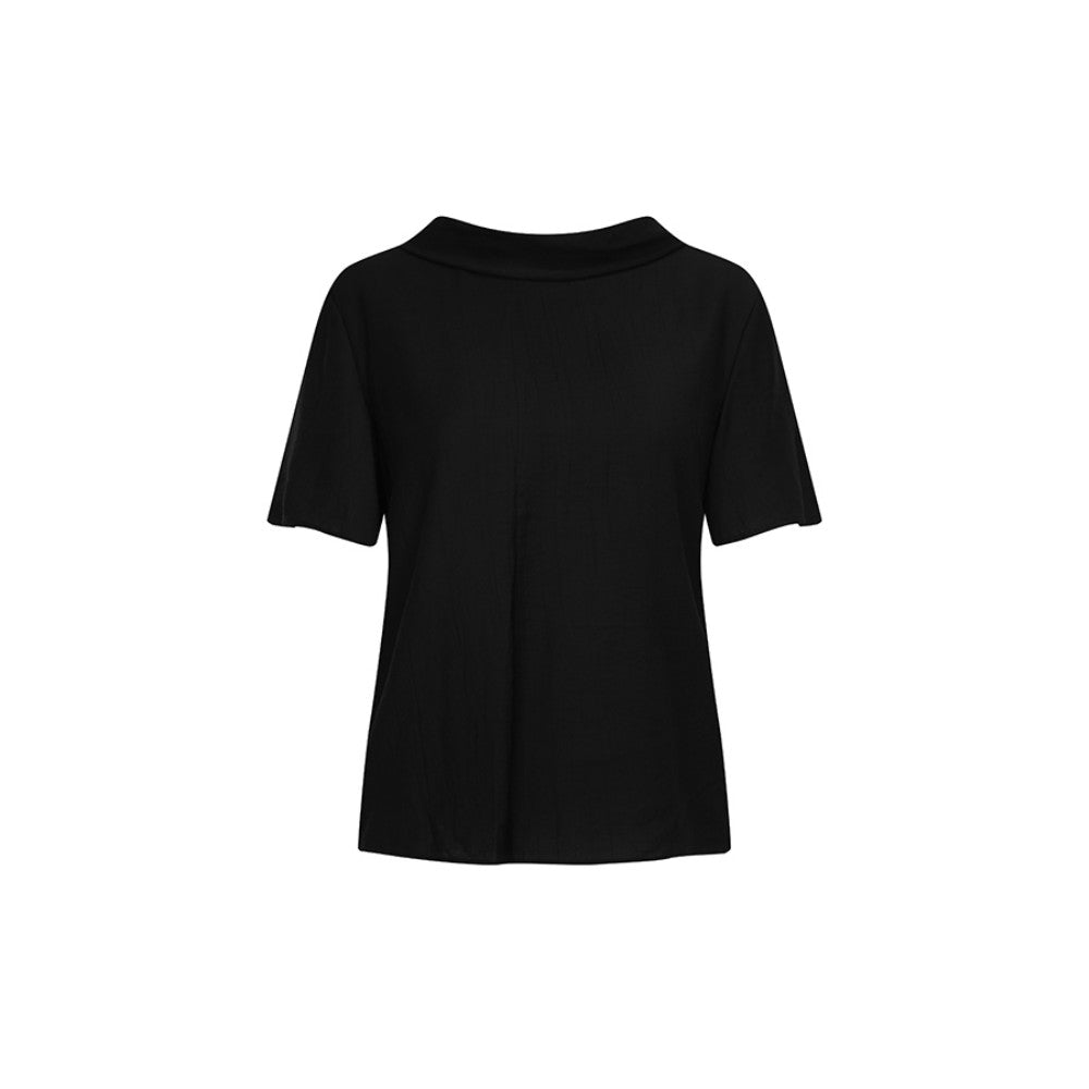 THE IZZAT (The Eye) Wrinkle Back Ribbon Cowl Neck Blouse ISTP0BL435
