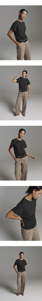 PORETTO Taffy pigment tee (Charcoal)