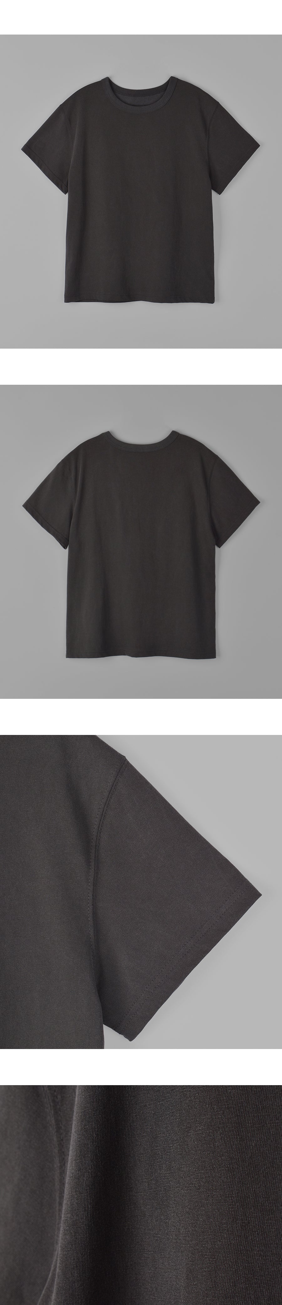 PORETTO Taffy pigment tee (Charcoal)