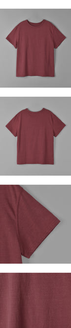 PORETTO Taffy pigment tee (Brick wine)