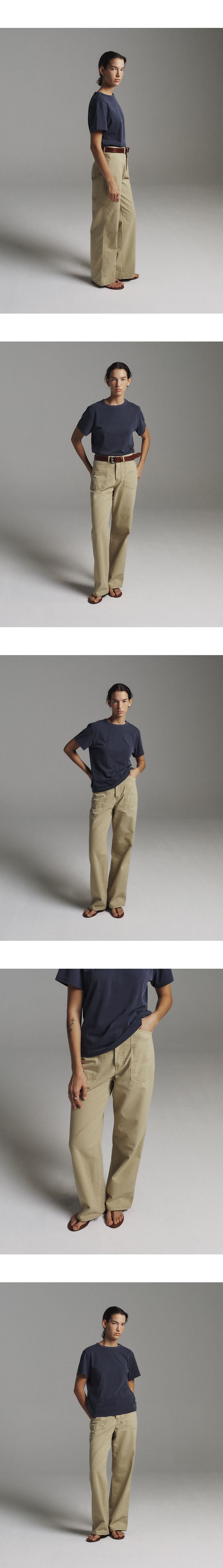 PORETTO Taffy pigment tee (Navy)