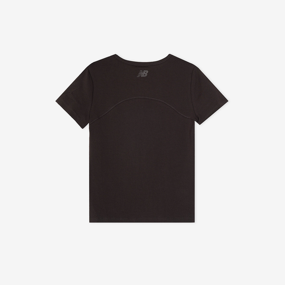 NEW BALANCE NBNEG3W122 / WOMEN NB-FLOWY Henry neck short sleeve t-shirt (BROWN)