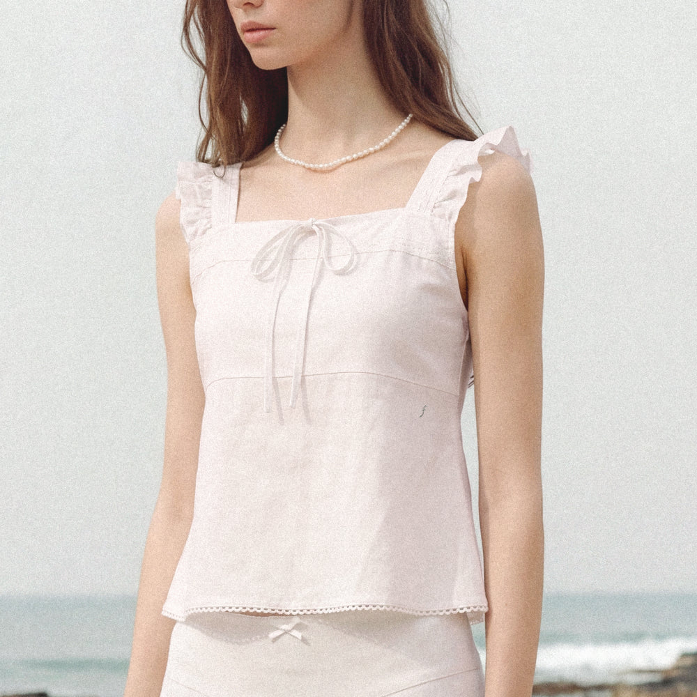 FOLNUA MERLINE RUFFLE BLOUSE (WHITE)