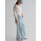8seconds [8 Seconds] Solid tank top with built-in cap white (356642CM41)