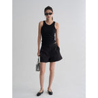 8seconds [8 Seconds] Solid tank top with built-in cap black (356642CM45)