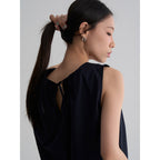 8seconds [8 Seconds] Cotton sleeveless shirring blouse navy (356665CM0R)