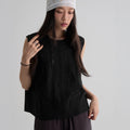 8seconds [Eight Seconds] Lace sleeveless blouse black (356765WC05)