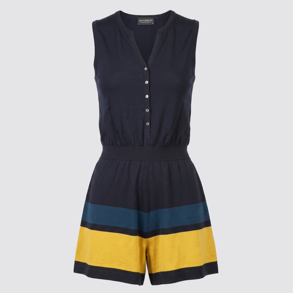 JOHN SMEDLEY JOHN SMEDLEY HAYA Sea Island Cotton Sleeveless Jumpsuit