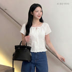 ROEM Hem frill blouse RMBLG37R13