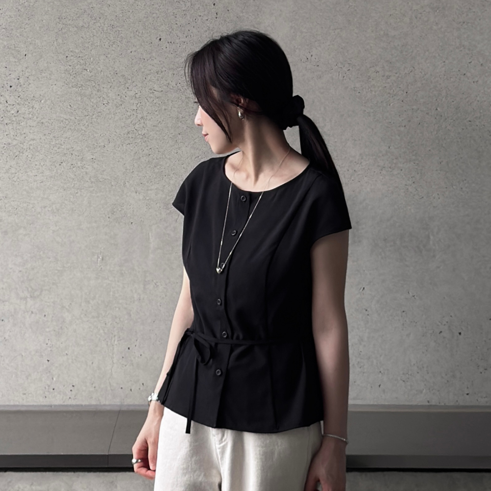 ROEM Cap sleeve blouse RMBLG25R12