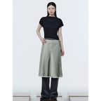 kuho plus Mockneck Pleated Top Black (KE6740M035)