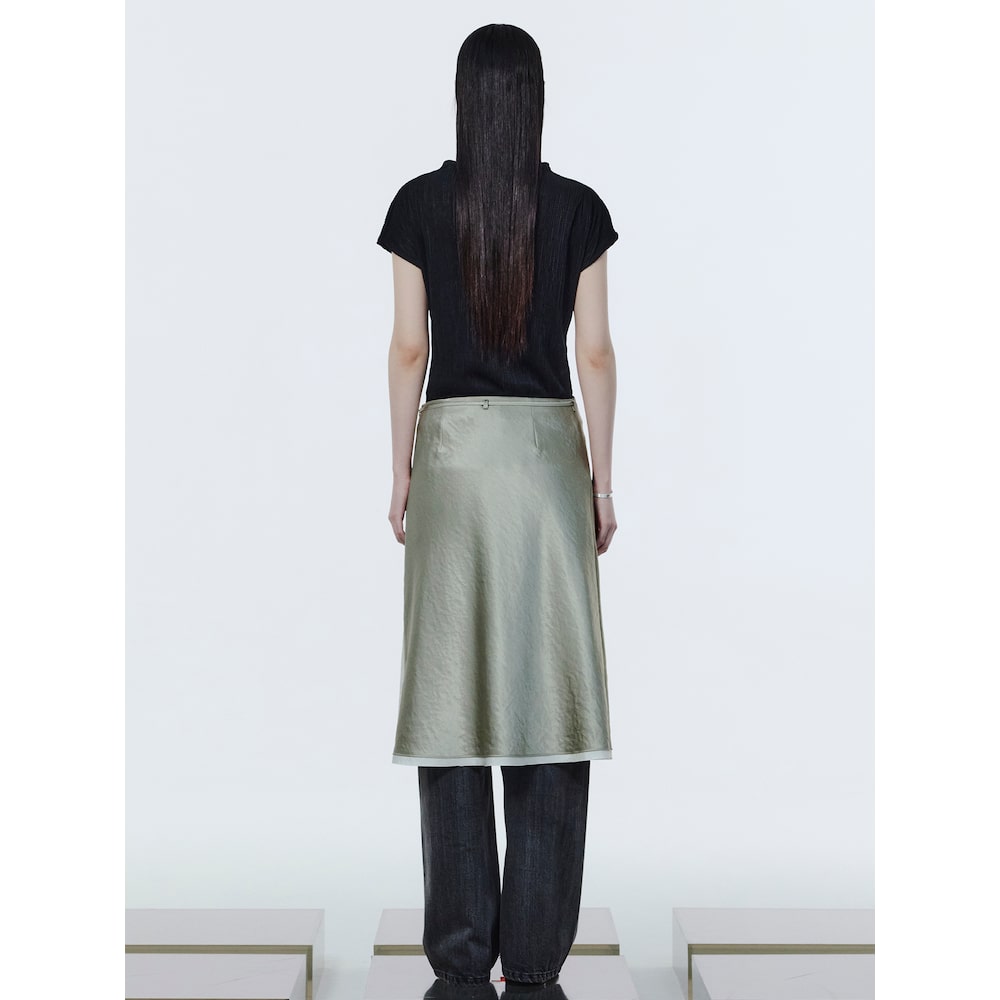 kuho plus Mockneck Pleated Top Black (KE6740M035)
