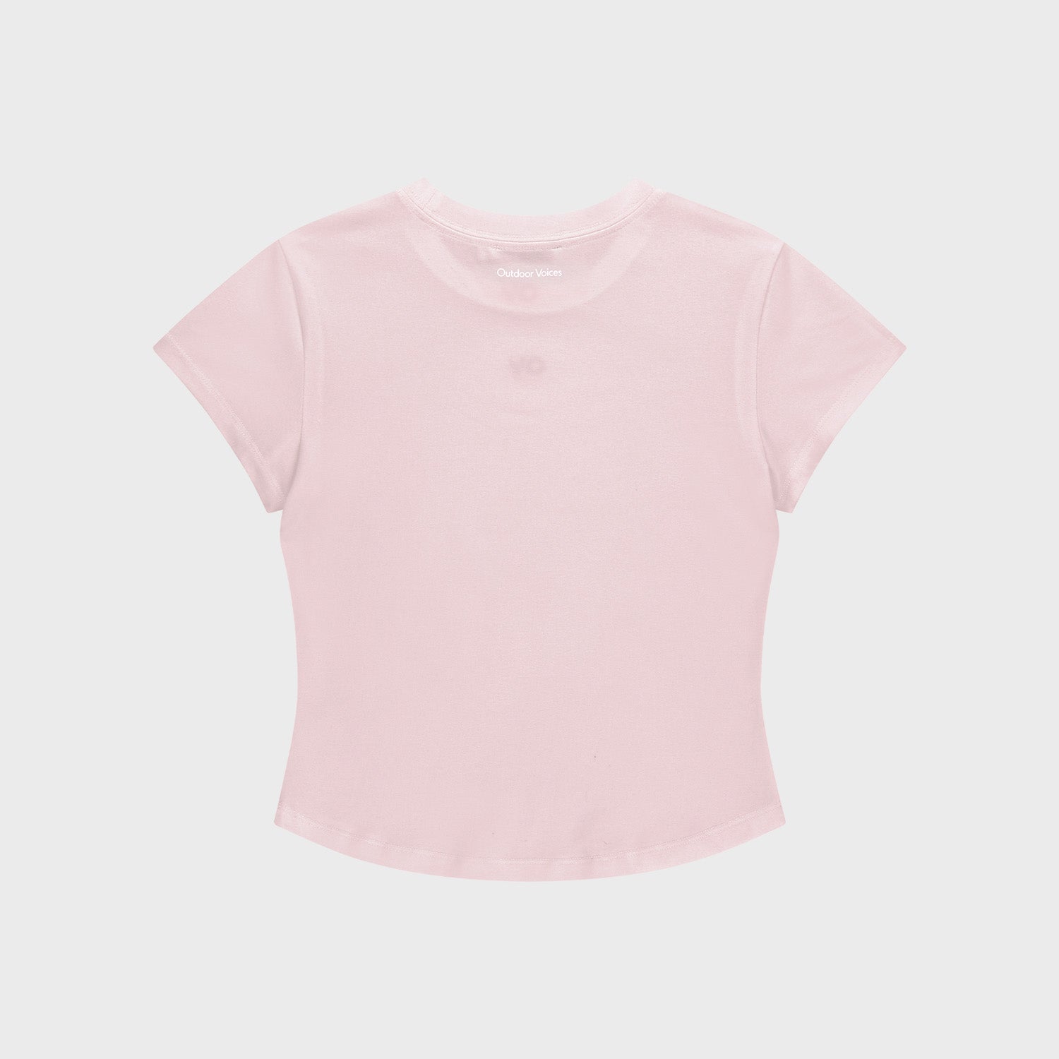OUTDOOR VOICES OV CENTRAL LOGO BABY TEE (LIGHT PINK)