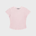 OUTDOOR VOICES OV CENTRAL LOGO BABY TEE (LIGHT PINK)