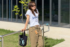 UNIVERSE GARMENT Happy Family Crop T-Shirt_BROWN