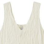 NOIRER FOR WOMEN Wrinkle texture scarf blouse (buttercream)