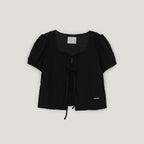 TWEE Lunit Wrinkle Strap Short Sleeve Blouse