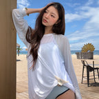 CELITAILS ONE SHOULDER RAGLAN T-SHIRT_SKY BLUE