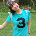 bauf 3 logo dot slim fit t-shirt [mint blue]