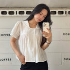 JUCYJUDY [29CM Exclusive] Double Button Frill Collar Blouse J1BL329K