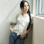 MORVE13 Ette ruffle blouse