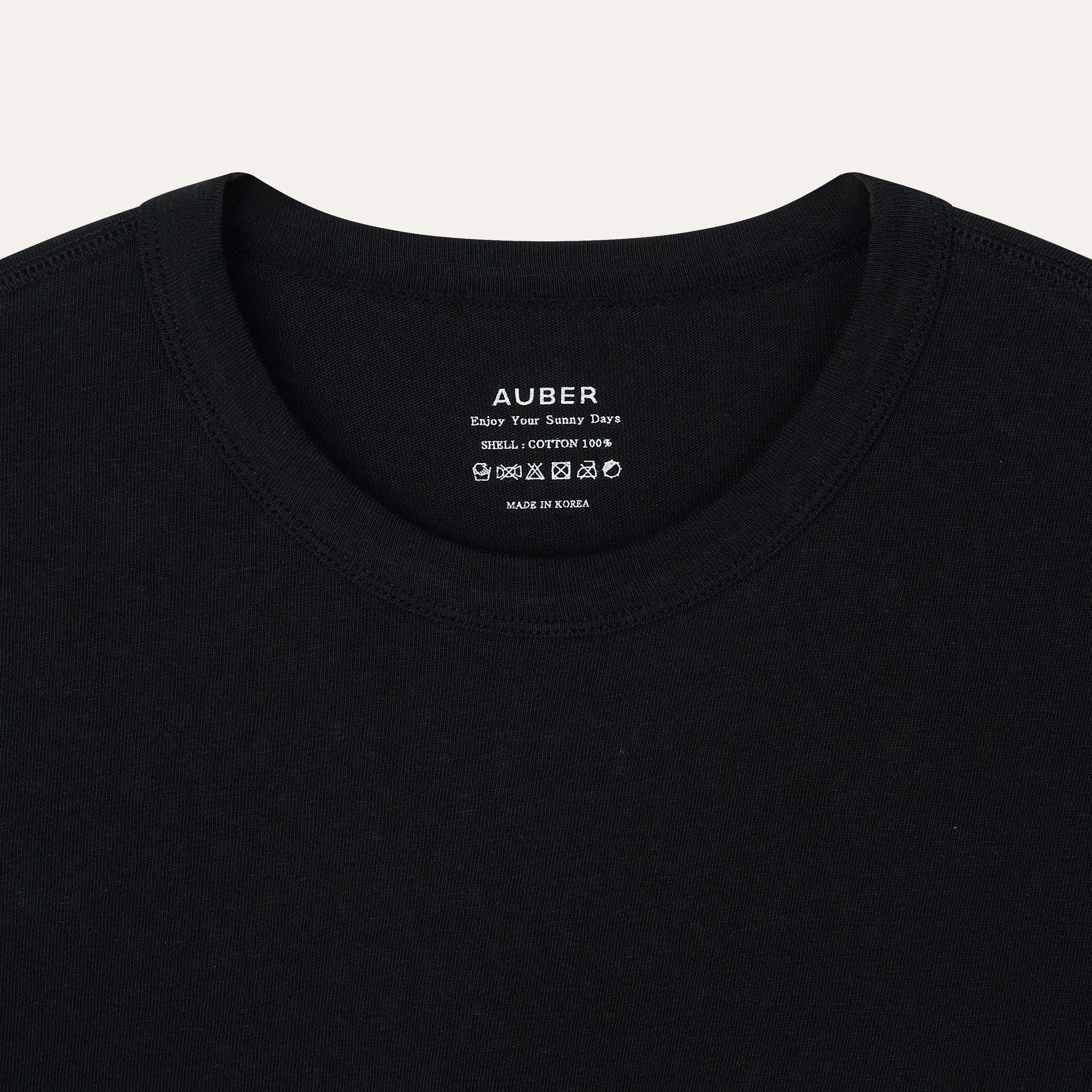 AUBER Soft Stitch Short Sleeve - Black