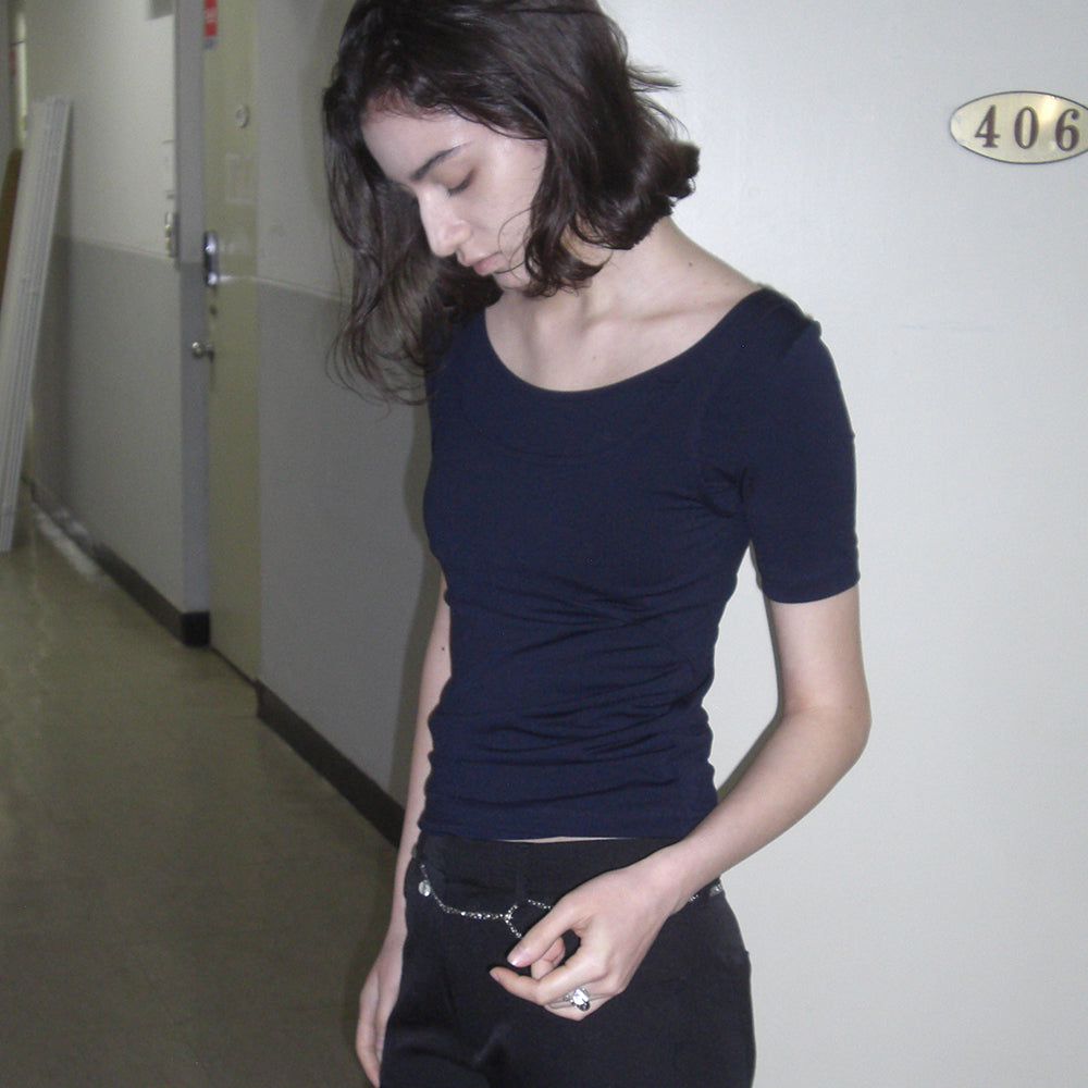 MILLO WOMEN Fluid Duo Top [Deep Navy]