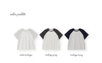 THE MITTEN Brume half t-shirt (white/melange)