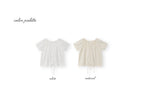 THE MITTEN Foliage half blouse (natural)