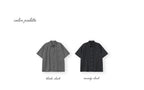 THE MITTEN Linden half shirt (moody check)