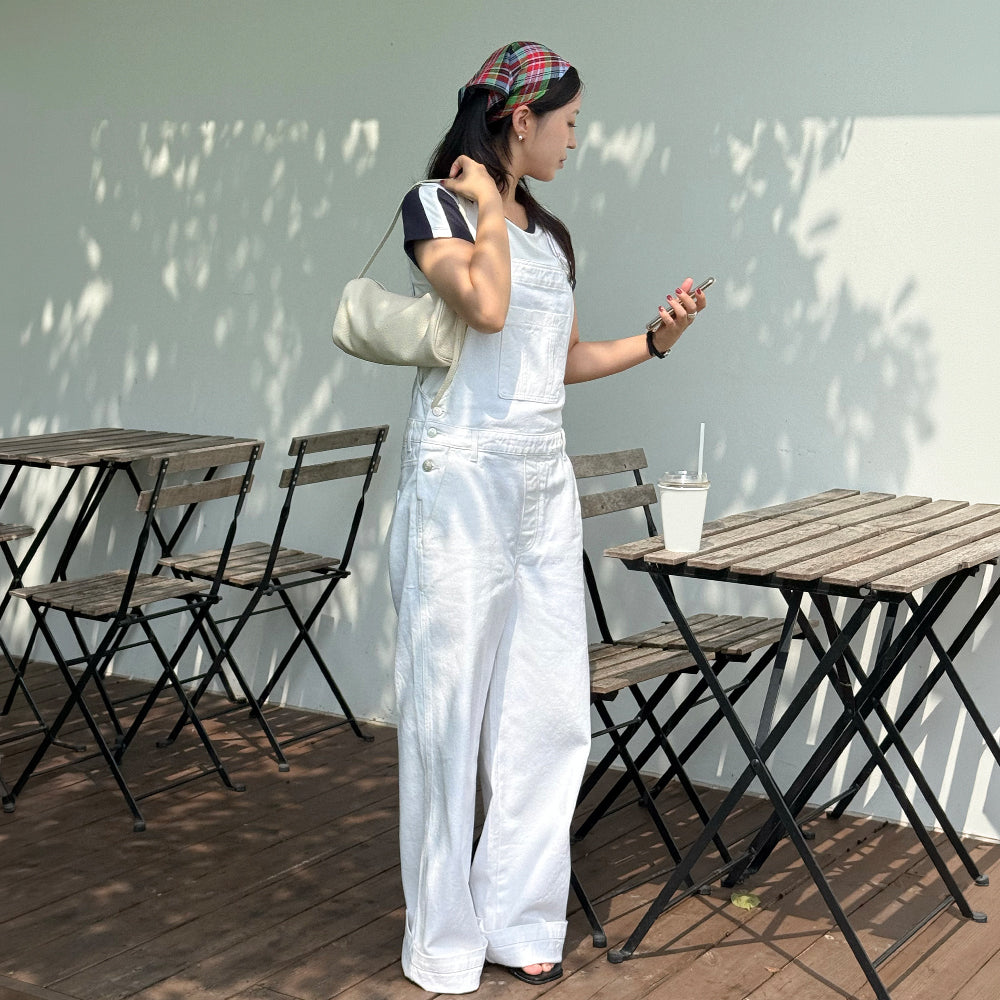 PLAC WOMEN PLAC WOMEN Denim Overalls M32 Ivory