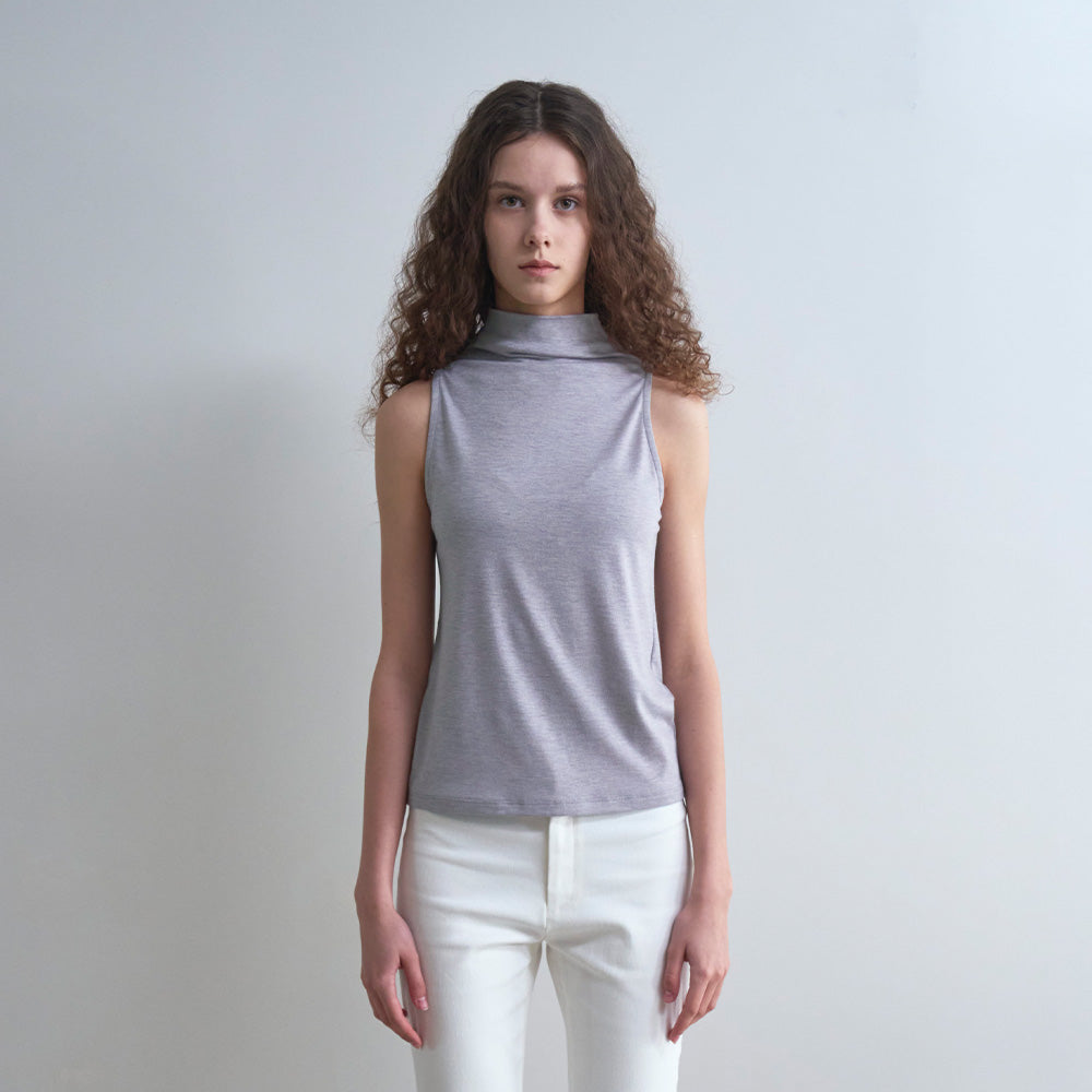 VENIO High Neck Sleeveless Top_2color-VN26S005