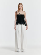 EENK YESICA Embroidery Lace Top - Black