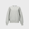 YCH MASCULIN FEMININ-PRINT SWEATSHIRT MELANGE GREY (W23TO901MG)