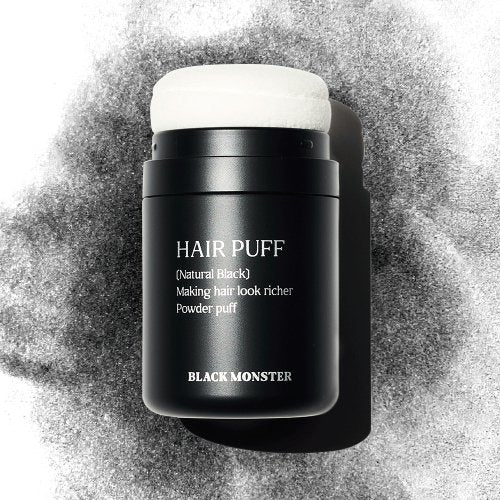 BLACKMONSTER 1000 wool hair puff natural black 26g