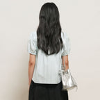 GENERAL IDEA WOMAN round collar puff blouse [SKY BLUE] / GF2LSH521