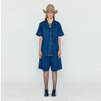 EENK EENK WICO Folded Front Denim Bermuda Shorts