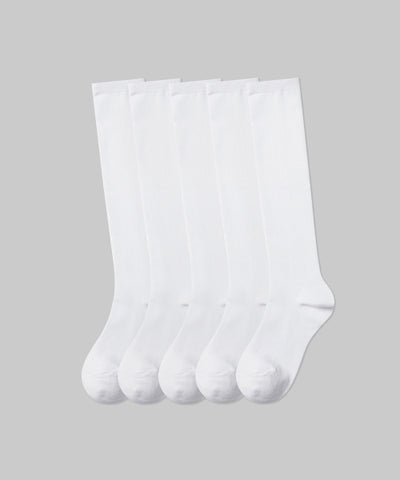 MUSINSA Knee High Socks 5 Pack (Size: One Size)