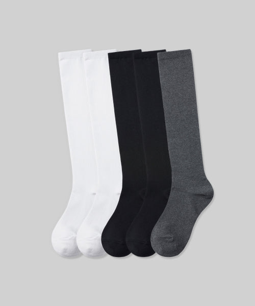 MUSINSA STANDARD WOMAN MUSINSA STANDARD WOMAN Knee High Socks 5 Pack