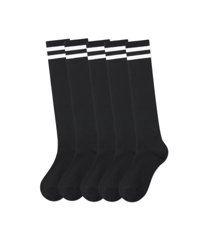 MUSINSA STANDARD WOMAN Skate Knee High Socks 5 Pack