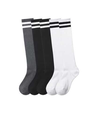 MUSINSA STANDARD WOMAN Skate Knee High Socks 5 Pack