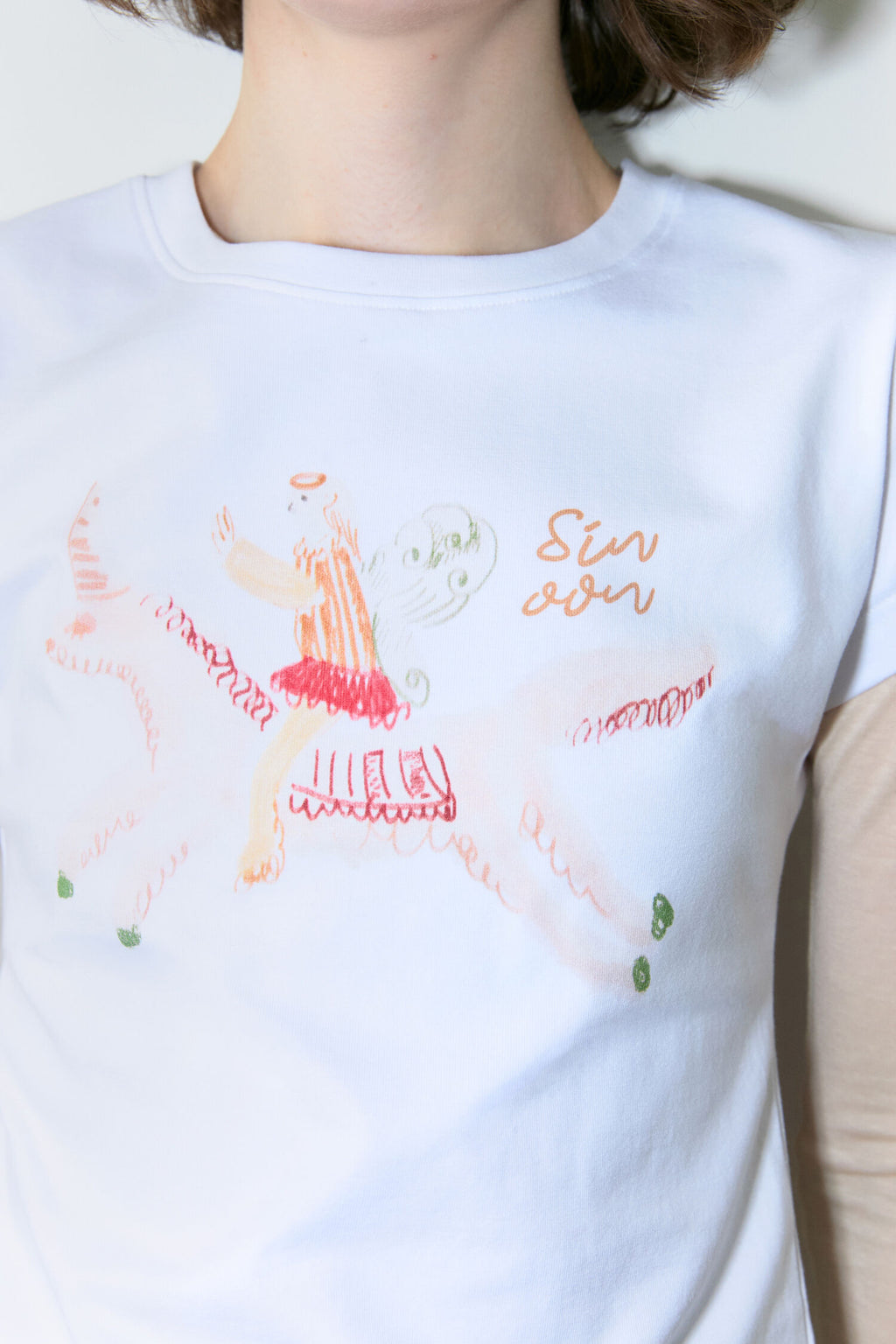 SINOON Unicorn Puff T-Shirt (White)