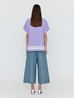 EENK EENK WACKY Oversized Graphic T-Shirt - Lavender