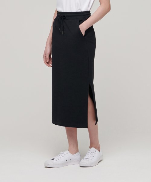 MUSINSA STANDARD WOMAN MUSINSA STANDARD WOMAN Women's Sweat Long Skirt [Black]