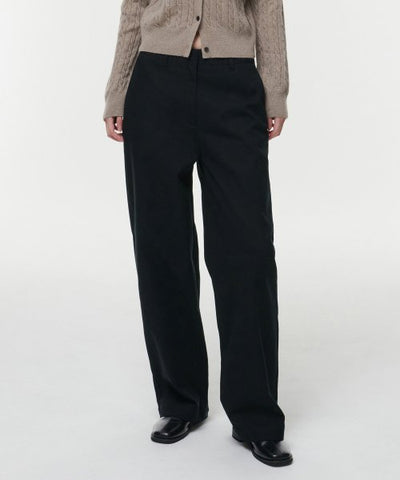 MUSINSA STANDARD WOMAN Women's Wide Chino Pants Black