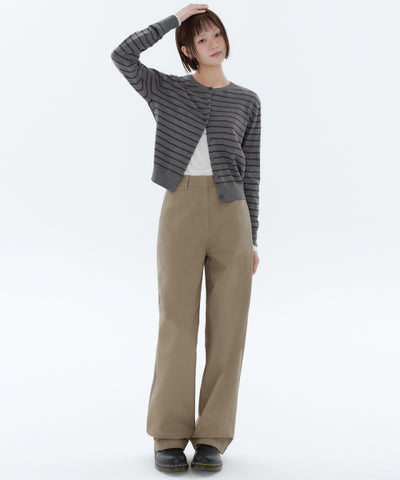 MUSINSA STANDARD WOMAN Women's Wide Chino Pants Beige