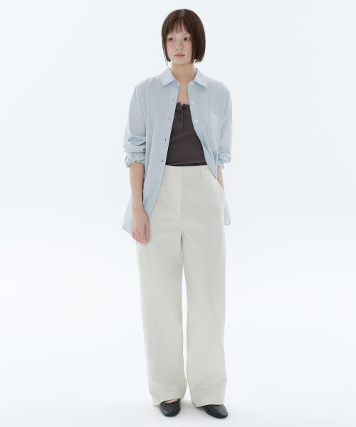 MUSINSA STANDARD WOMAN MUSINSA STANDARD WOMAN Women's Wide Chino Pants Cream