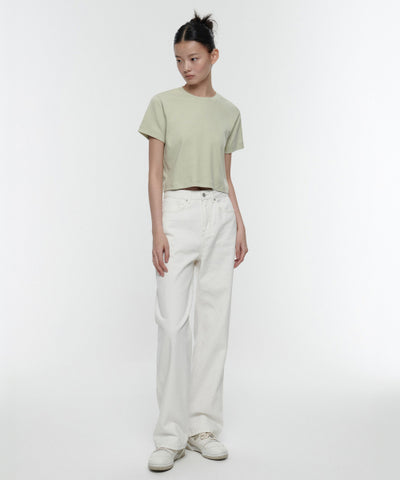 MUSINSA STANDARD WOMAN Women's Wide Denim Pants Cream