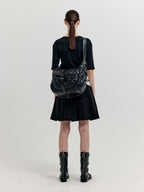 EENK EENK T-Shirt Paneled Half Sleeve - Black