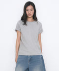 MUSINSA STANDARD WOMAN MUSINSA STANDARD WOMAN Women's Basic Crew Neck T-Shirt [Medium Gray]